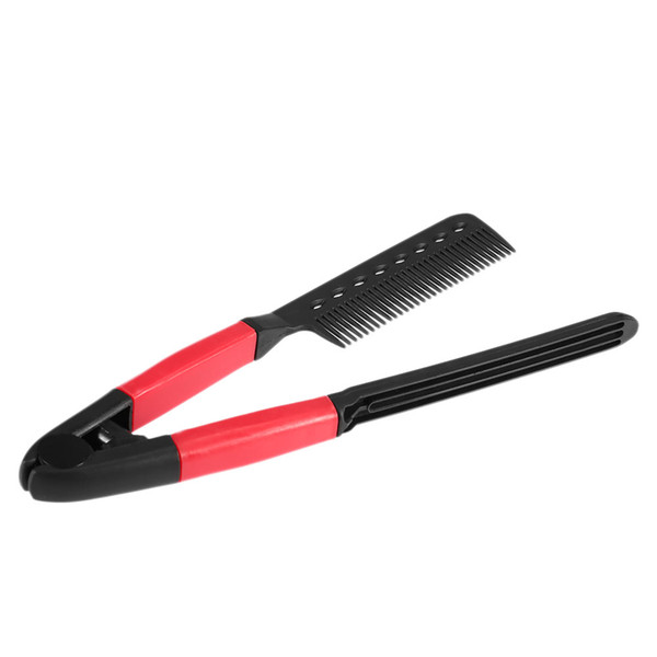 W3256 Hair Straightener Comb Pelo Alisador Peine Brush V Shape Folding Salon Hairdress Styling Tool Hair Care Tools