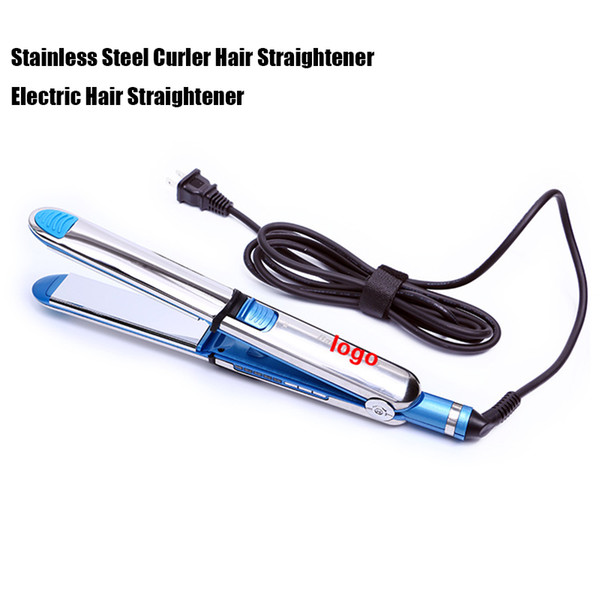 2 in 1 Hair Straighter And Curler Iron Stainless Steel Ceramic Hair Straightener Straightening Iron Flat Irons Hair Curler Styling Tool