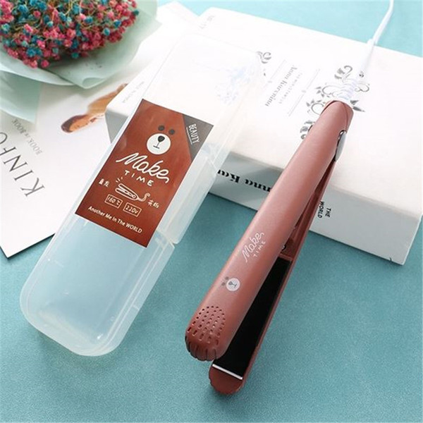 Cartoon Tamax At Fashion Mini hair straightener Professional hair tools smoothing corrugated Travel straightening irons flat irons