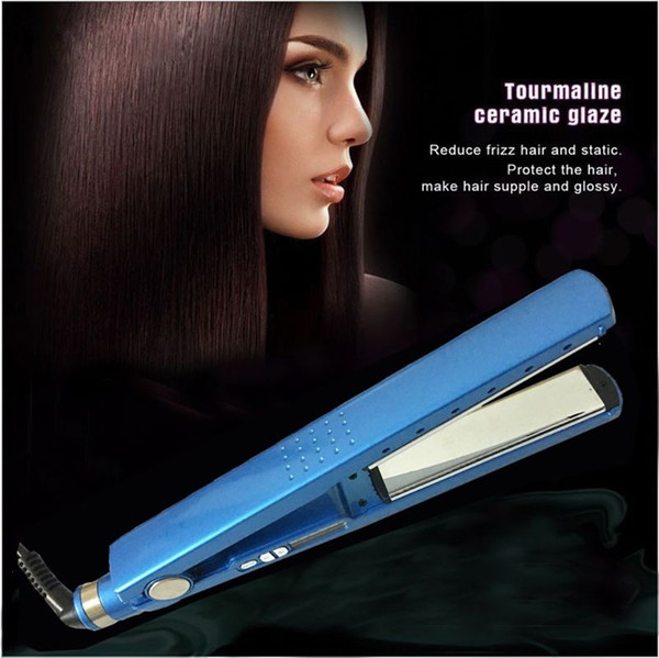 2017 Popular Pro Nano Titanium Plate 2 IN 1 Professional Hair Straightener Flat Iron Curling Irons Curlers Hair Styling Tools