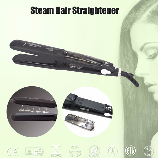 2017 Hot Sale Professional Argan Oil Steam Hair Straightener Flat Iron Injection Painting 450F Straightening Irons Hair Care Styling Tools