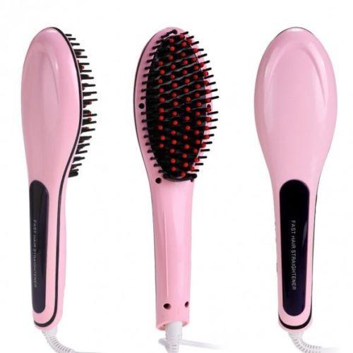 2016 Hot Automatic Fast LCD Display Hair Straightener Comb Hair Fast Straightener Brush LCD Display Automatic Straightening Comb Iron