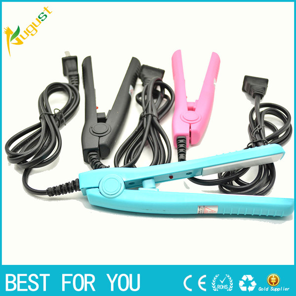 HOT SALE Mini Hair Straightening Irons Practical Portable Ceramic hair straightener Curler Iron straight/Curl perm DUAL use