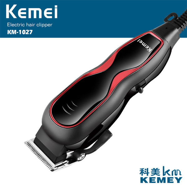 Kemei Professional Hair Clipper Electric Hair Trimmer Powerful Hair Shaving Machine Beard Trimmer With 4 Limit Combs KM-1027