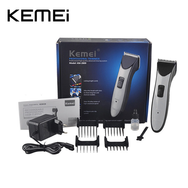 KEMEI KM-3909 Cordless Hairclipper Electric Men Head Hair Clipper Razor Professional Salon Trimmer Removal Shaver Rechagreable Haircut