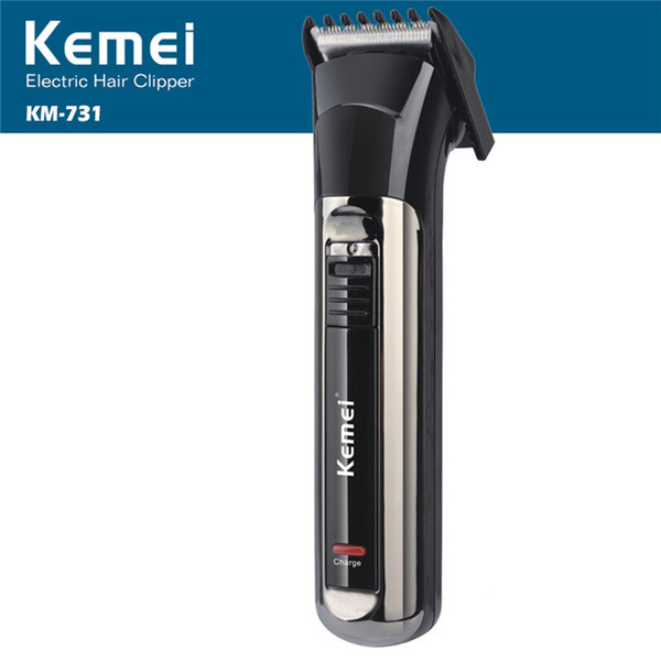 Kemei KM-731 Electric Hair Clipper Both Rechargeable and Battery Hair Trimmer Men Razor Cordless Adjustable Clipper 3 colors