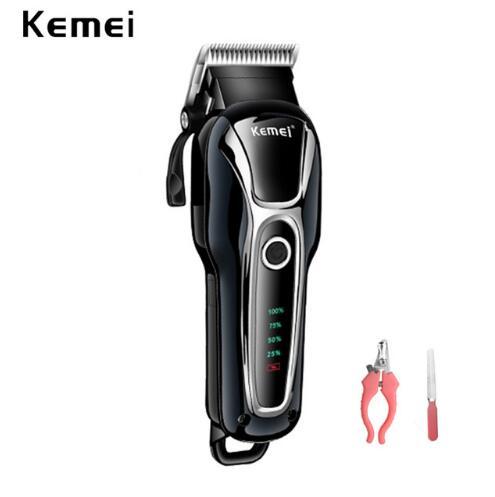 km-1991 100-240v rechargeable professional dog hair trimmer for cat cutter grooming machine hair remover animal hair clipper for pet