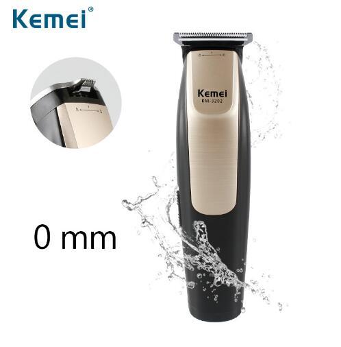 Kemei 0mm Baldheaded trimmer Electric Hair Clipper Rechargeable Modelling Hair Trimmer Razor Cordless Adjustable Clipper KM-3202