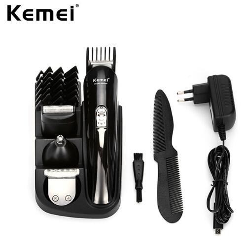 Kemei 8 in 1 Rechargeable Hair Trimmer Clipper Electric Shaver Beard Nose Trimmer Shaver Shaving Machine Kit for Men KM-500