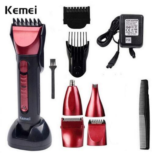 5 in 1 Men Trimmer Razor Hair Clipper Trimer Electric Shaver Beard Trimmer Nose Styling Tool Cutting Machine KM-8058