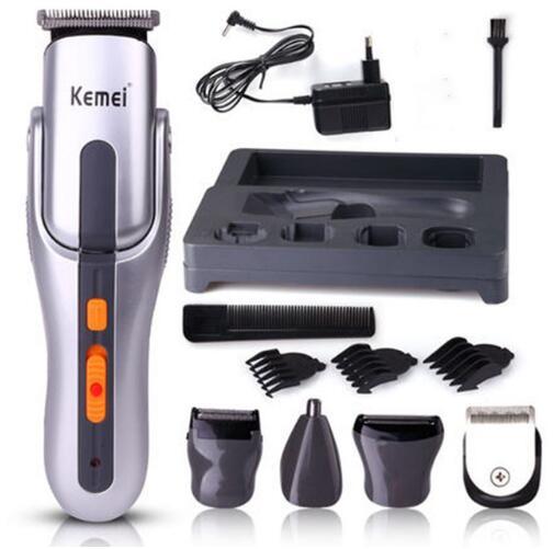 Kemei Professional Hair Clipper 6 In 1 Hair Trimmer Set Electric Titanium Shaver Beard Nose Trimmer Hair Cutting Machine KM-680A