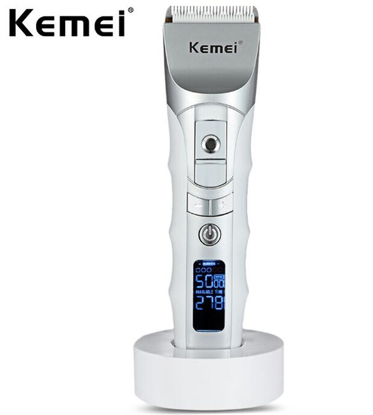 Kemei KM-838 Rechargeable Electric Professional Barber Hair Clipper Trimmer For Men LCD Display Hair Cutting Machine haircut