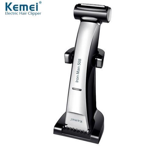 Kemei508 Professional Shaving Head Hair Clipper 2 in 1 Waterproof Rechargeable Hair Trimmer Shaver Razor Ajustable Hair Clipper