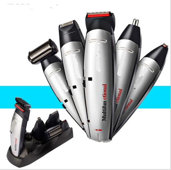 5 in 1 electric grooming kit beard trimmer nose hair cutter lettering cut beard shaver hair styling clipper all in one body hair remover