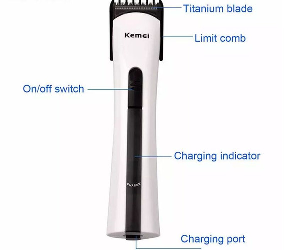 Kemei Professional Hair Clipper and Electric Hair Trimmer with Titanium Blade Haircut Machine Styler and Styling Tools zzh