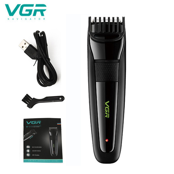 VGR Multifunction Hair Clipper USB Rechargeable Waterproof Professional hair Clipper 2-14mm 12 Gears Adjustable Electric Trimmer