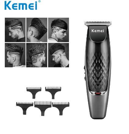 Kemei Hair Trimmer Electric Men Steel Cordless Clipper USB Rechargeable Professional Salon Mens Cutter km-1951