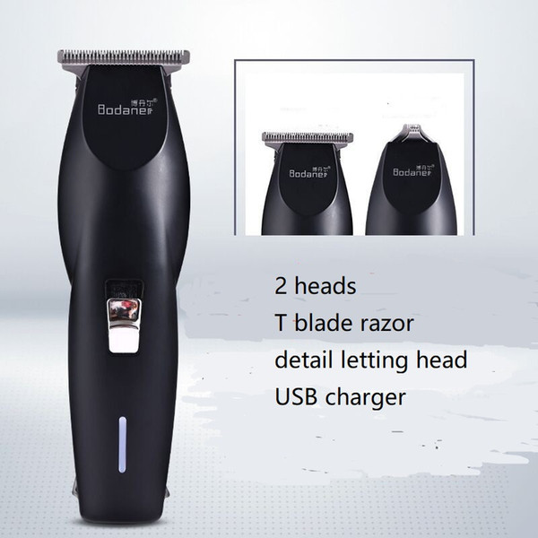 Electric USB Charger Carving Oil Head Haircut Machine T Blade Slimline Outline Hair Trimmer Hairdress Styler Barber Clipper Cut