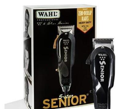 Official Wahl Black Professional 5-Star Series Senior Clipper 8545 Great for Professional Stylists and Barbers V9000 Electromagnetic Motor