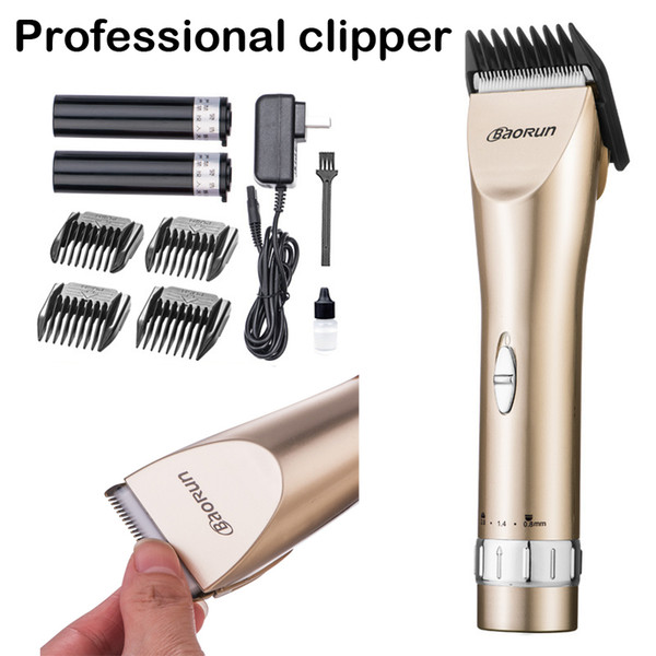 Baorun Sharp Machine Professional Clipper Electric Hair Clipper Trimmer Fit For Adult & Child With 2 Batteries 4 Comb 4 Color C30L