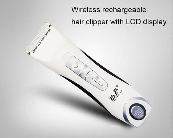 Professional Hair Trimmers LCD Digital Display Multi Function Wireless Rechargeable Hair Clippers by DHL