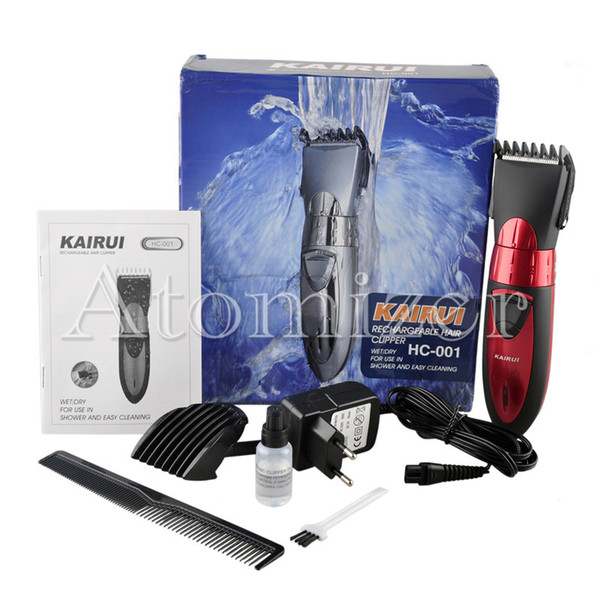 KAIRUI Waterproof Electric Rechargeable Hair Cipper Electric Shaving Machine Razor Barber Cutting Beard Trimmer Haircut Set UE PLUG