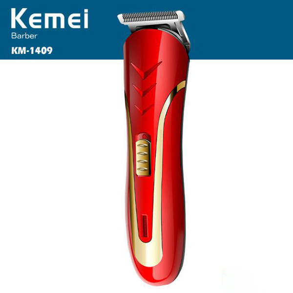 KEMEI KM-1409 Hair Clipper Electric Razor Men Carbon Steel Head Shaver Hair Trimmer Rechargeable Trimer Electric Beard