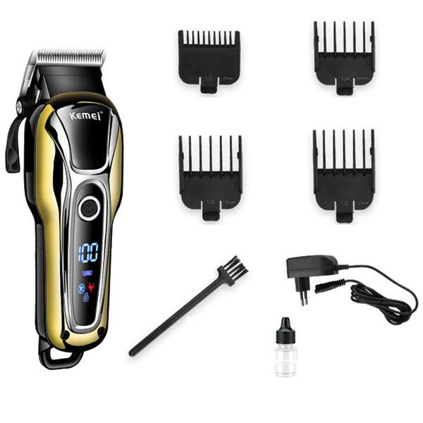 Kids Electric Hair Clipper Oil Head Shears Razor Electric Clipper Lithium Battery Hair Trimmer Salon 110-240V Low Noise Cutting Trimmer