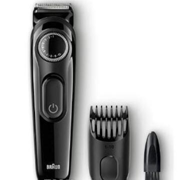 Official Braun BT3020 Mens Beard Trimmer 20 Precision Length Settings for Ultimate Precision Includes Adaptable Comb