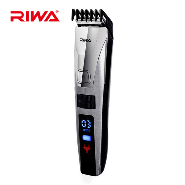 heap Hair Clippers Riwa Rechargeable Electric IPX5 Waterproof LCD Display Hair Trimmer Clipper Adjustable Haircut Kit Sideburns Trimmer f...