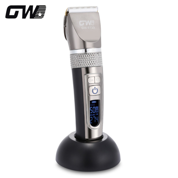 GW Rechargeable Electric Professional Hair Clipper Titanium Hair Trimmer Haircut Men Styling Tools Shaving Machine 220V AB