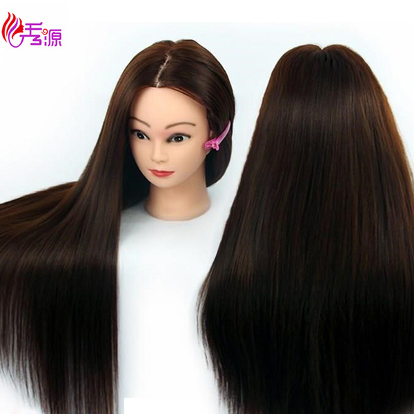 Mannequin Head With Hair Training Hairdressing Doll Mannequins Human Heads Training Female Wig Dummy Head With Synthetic Hair