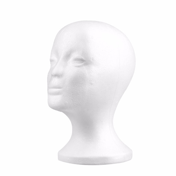 Female Styrofoam wig heads Foam Mannequin Manikin Head Model Wig Hair Glasses Glasses Hat Display