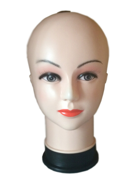 Top quality Women's Mannequin Head Hat Display Wig Torso PVC training head model head model femal head model