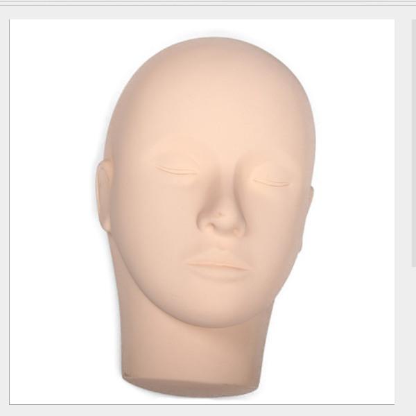 T-42 Silicone Flat Make Up Mannequin Head for Eyelash Lash Eyebrow Training Practice Makeup for free!