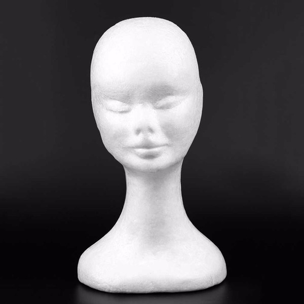 Durable Long Type Women Female Mannequin Head Model Bubble Wig Hat Glasses Display Mannequin Head With Ears