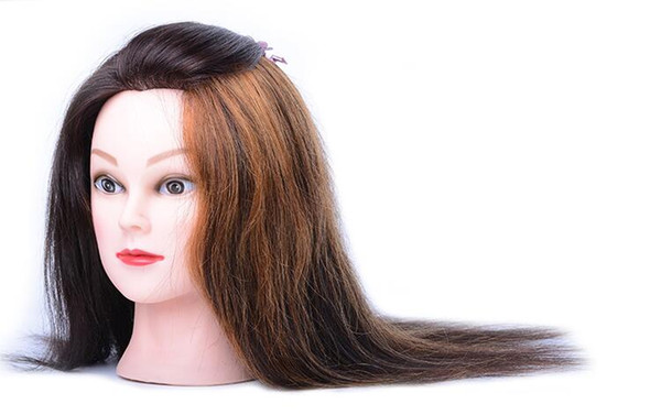 New arrived 16inch 100% Natural human Hair Mannequin Head Hairdressing Hair for Hairdresser ,hair mannequins with wig