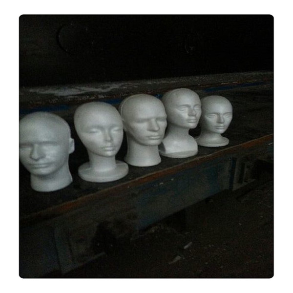 Neutral Head Mannequin Practical Male and Female Mannequin Head Wigs Glasses Cap Display Holder Stand Model