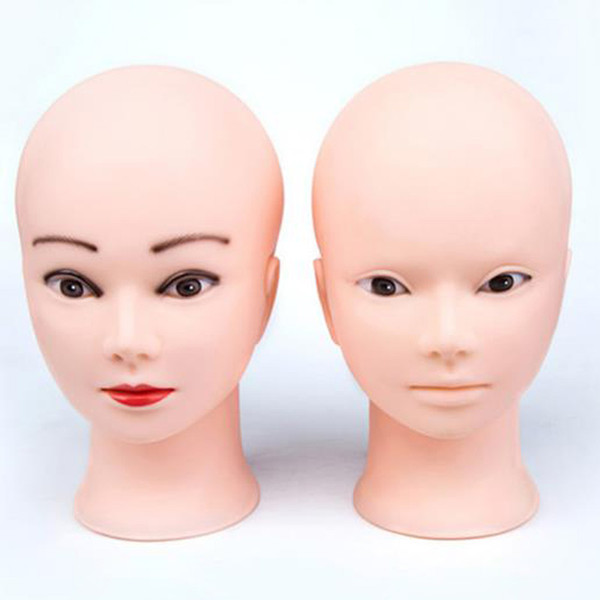 Mannequin Heads Wigs Display Head Mannequin Cap Hat Display Mannequin Head Beauty Makeup Massage Dummy Model Head Doll