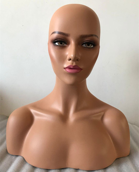 Fashion &Female Realistic Fiberglass Mannequin Heads Head Hair Tool For Showing Hair Products Hats Fashion Display