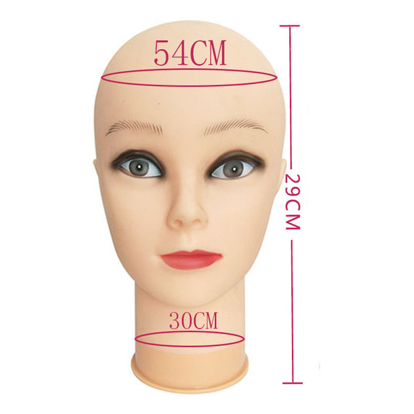 Female Mannequin Head Model Wig Hat Jewelry Display Cosmetology Manikin Hairdressing Doll Women Hairdresser Sent Randomly For Makeup + Clamp