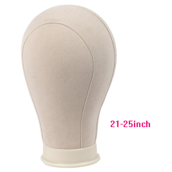 WYF Canvas Block Mannequin Head Canvas Head for Wig Dispaly Hair Extensions Tools Mannequin Manikin Head White Color