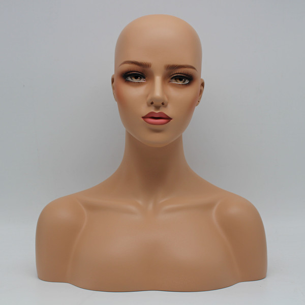 Female Realistic Mannequin Head Sale For Wig Hast And Jewelry Display