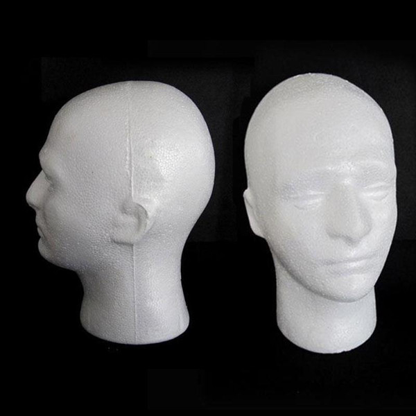 54cm Circumference Men PVC Mannequin Manikin Head Model for Cap Wig Hat Display