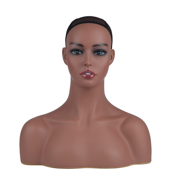 Fashion &Hot Mannequin Heads Head Hair Tool For Showing Hair Products Hats Or Scarf pvc Material