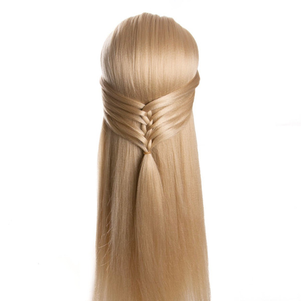 80cm hair synthetic female mannequin head hairstyles Hairdressing Styling Training Headhead for hairdressers dolls