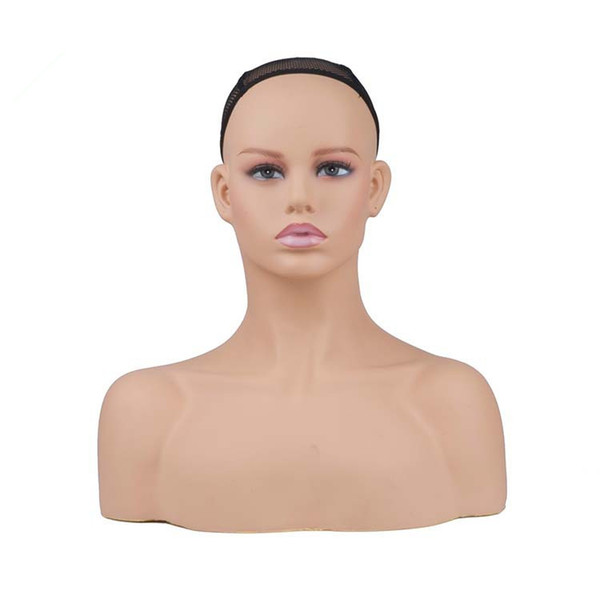 New Mannequin Head Bust Sale For Wig Jewelry And Hat Display PVC material