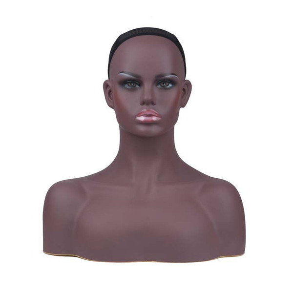 Factory Direct Sale Female Mannequin Head PVC Bust Sale For Wig or Jewelry or Hat Display DB-7645-a