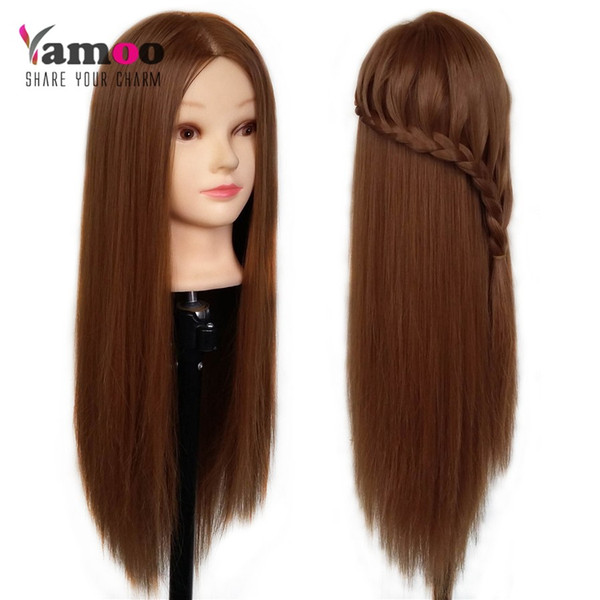 Training Head Professional 66cm Mannequin hairdressing dolls head Female Mannequin Hairdressing Styling Nice Training Head