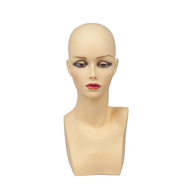 Fashion &Cute New Kind white Color Mannequin Heads Head Hair Tool For Showing Hair Products Hats pvc Material